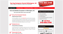 Desktop Screenshot of dumpsterrentalwilmingtonnc.com