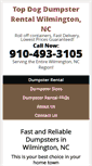 Mobile Screenshot of dumpsterrentalwilmingtonnc.com